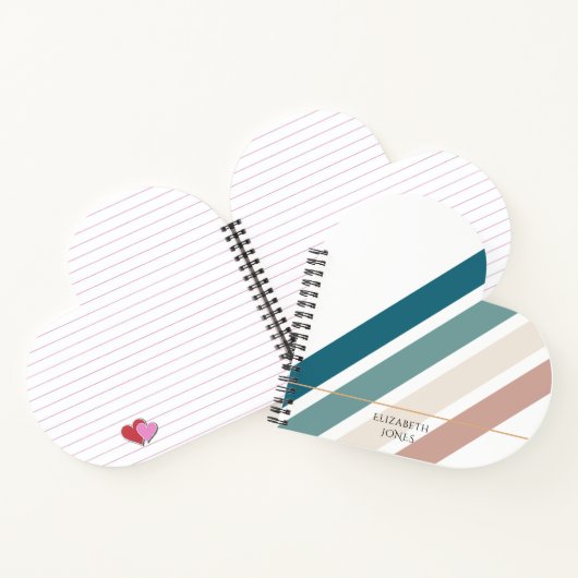 Minimalistisch ontwerp in pastelkleuren notitieboek (Binnen)