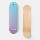 Minimalistisch ontwerp in pastelkleuren persoonlijk skateboard (Voorkant)