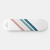 Minimalistisch ontwerp in pastelkleuren persoonlijk skateboard (Horizontaal)