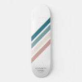 Minimalistisch ontwerp in pastelkleuren persoonlijk skateboard (Voorkant)
