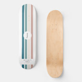 Minimalistisch ontwerp in pastelkleuren persoonlijk skateboard (Voorkant)