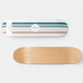 Minimalistisch ontwerp in pastelkleuren persoonlijk skateboard (Horizontaal)