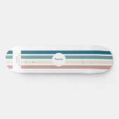 Minimalistisch ontwerp in pastelkleuren persoonlijk skateboard (Horizontaal)