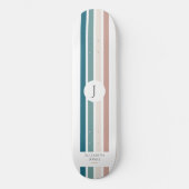 Minimalistisch ontwerp in pastelkleuren persoonlijk skateboard (Voorkant)