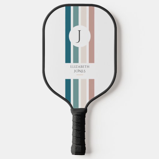 Minimalistisch ontwerp in pastelkleuren pickleball paddle (Achterkant)