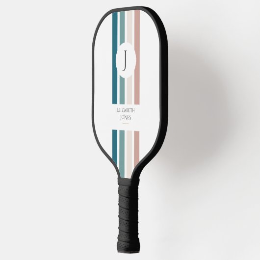 Minimalistisch ontwerp in pastelkleuren pickleball paddle (Links)