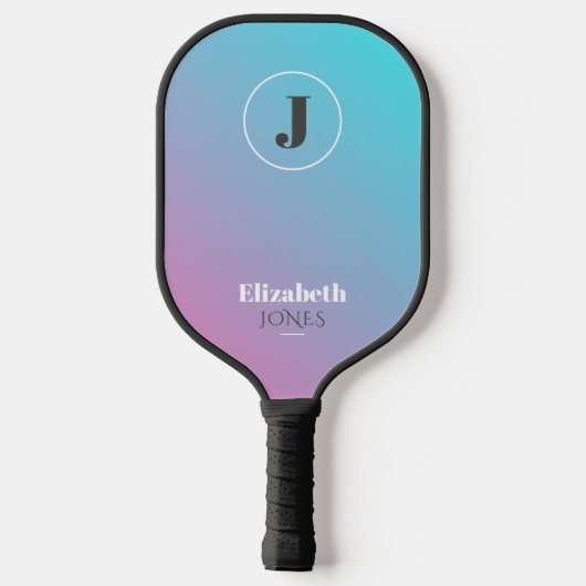 Minimalistisch ontwerp in pastelkleuren pickleball paddle (Achterkant)