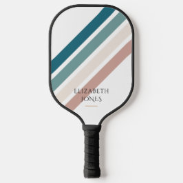 Minimalistisch ontwerp in pastelkleuren pickleball paddle