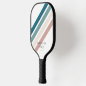 Minimalistisch ontwerp in pastelkleuren pickleball paddle (Links)