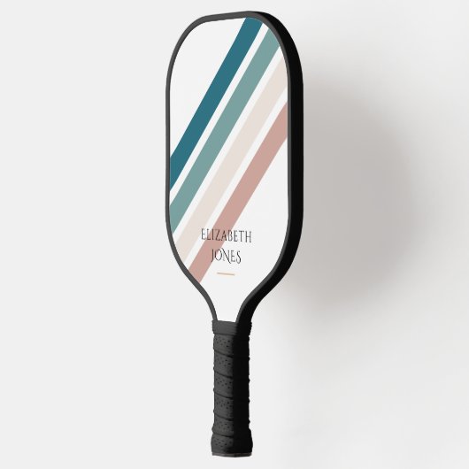 Minimalistisch ontwerp in pastelkleuren pickleball paddle (Links)