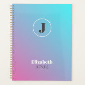 Minimalistisch ontwerp in pastelkleuren planner (Voorkant)