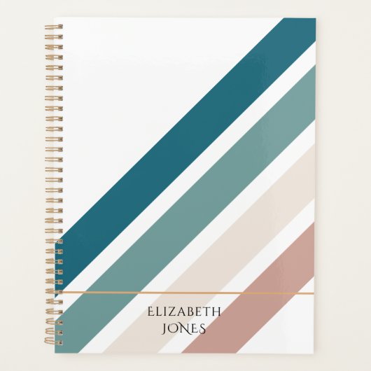 Minimalistisch ontwerp in pastelkleuren planner (Voorkant)