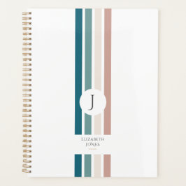 Minimalistisch ontwerp in pastelkleuren planner