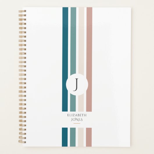 Minimalistisch ontwerp in pastelkleuren planner (Voorkant)