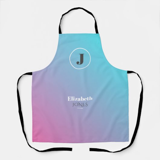 Minimalistisch ontwerp in pastelkleuren schort (Voorkant)