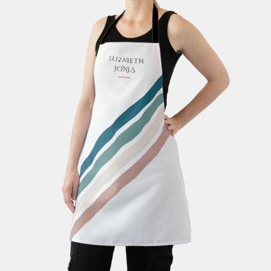 Minimalistisch ontwerp in pastelkleuren schort (Insitu)