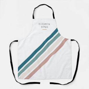 Minimalistisch ontwerp in pastelkleuren schort