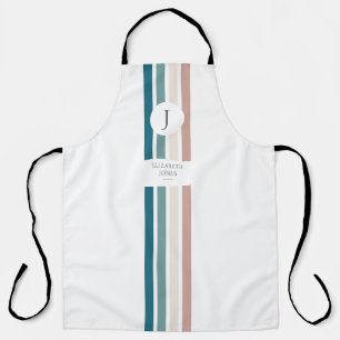 Minimalistisch ontwerp in pastelkleuren schort