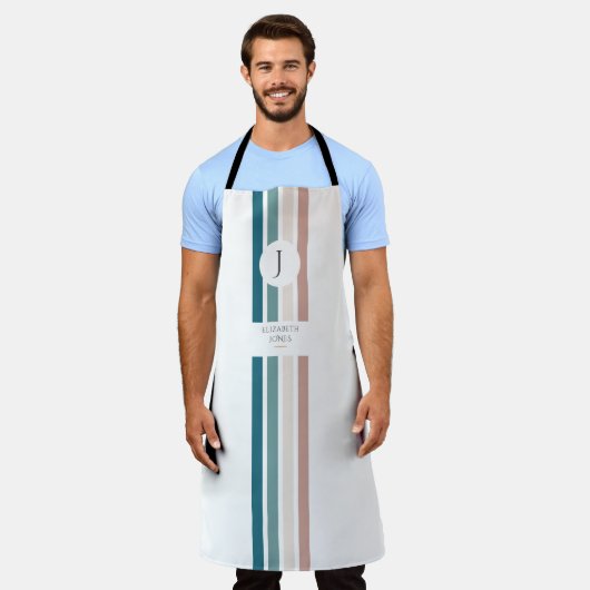 Minimalistisch ontwerp in pastelkleuren schort (Gedragen)