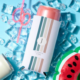 Minimalistisch ontwerp in pastelkleuren seltzer blikjeskoeler