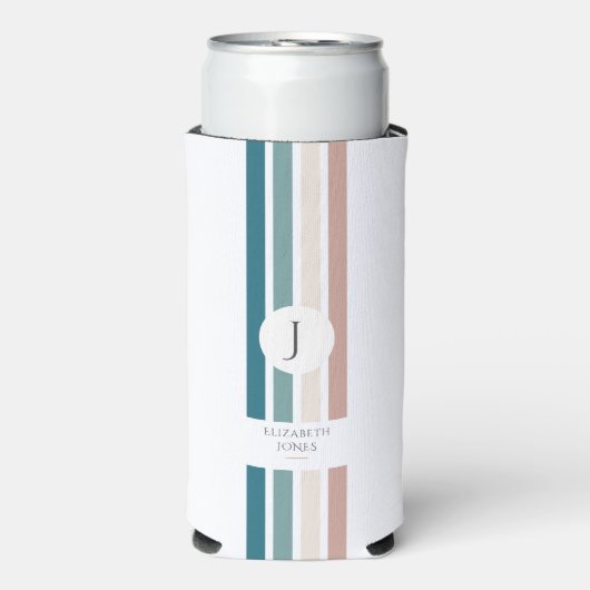 Minimalistisch ontwerp in pastelkleuren seltzer blikjeskoeler (Seltzer Voorkant)