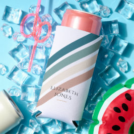 Minimalistisch ontwerp in pastelkleuren seltzer blikjeskoeler