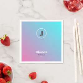 Minimalistisch ontwerp in pastelkleuren servet
