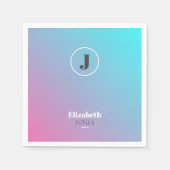 Minimalistisch ontwerp in pastelkleuren servet (Voorkant)