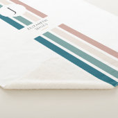 Minimalistisch ontwerp in pastelkleuren sherpa deken (3/4)