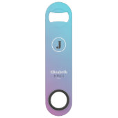 Minimalistisch ontwerp in pastelkleuren speed flessenopener (Voorkant)