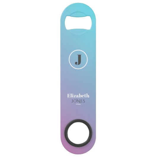 Minimalistisch ontwerp in pastelkleuren speed flessenopener (Voorkant)