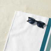 Minimalistisch ontwerp in pastelkleuren strandlaken (In situ)