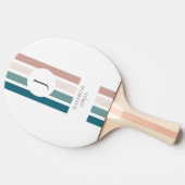 Minimalistisch ontwerp in pastelkleuren tafeltennisbatje (Zijkant)
