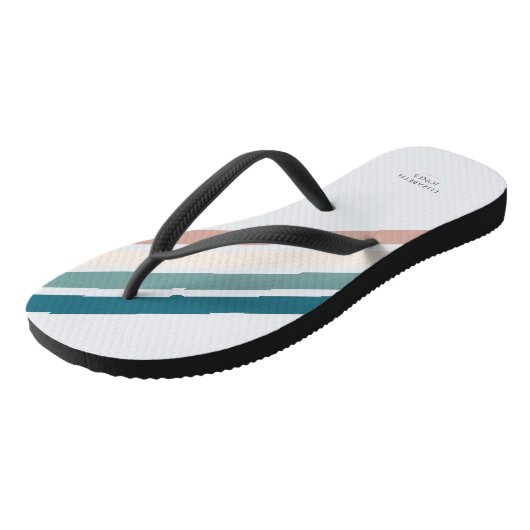 Minimalistisch ontwerp in pastelkleuren teenslippers (Schuin)