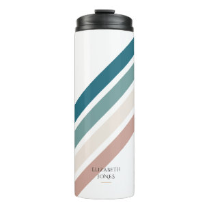 Minimalistisch ontwerp in pastelkleuren thermosbeker
