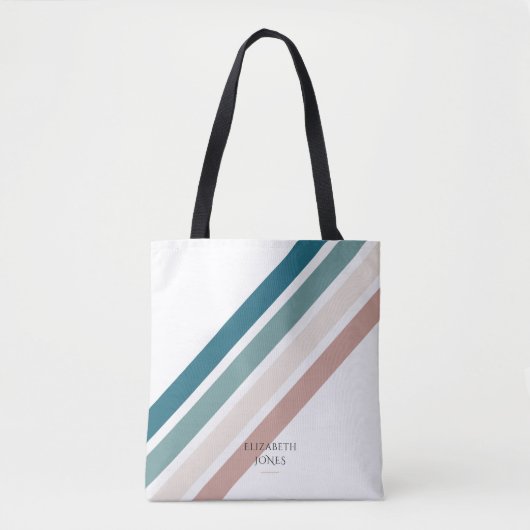Minimalistisch ontwerp in pastelkleuren tote bag (Voorkant)