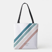 Minimalistisch ontwerp in pastelkleuren tote bag (Achterkant)