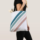 Minimalistisch ontwerp in pastelkleuren tote bag (Dichtbij)