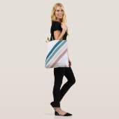 Minimalistisch ontwerp in pastelkleuren tote bag (Op model)