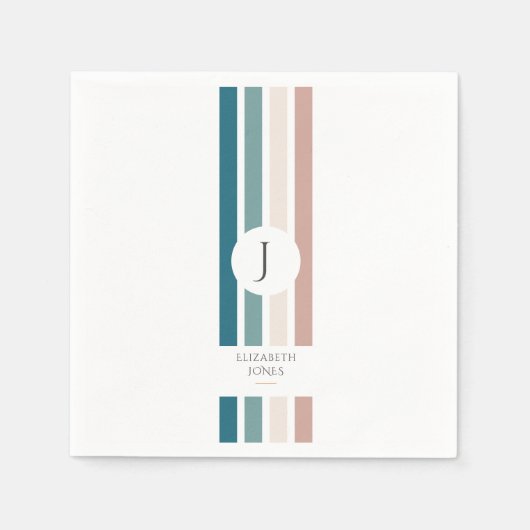 Minimalistisch ontwerp in pasteltinten servet (Voorkant)