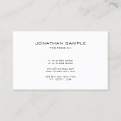 Minimalistisch ontwerp kunstmatig vlakbij Classy M Visitekaartje (Achterkant)