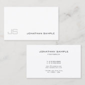 Minimalistisch ontwerp kunstmatig vlakbij Classy M Visitekaartje (Voorkant / Achterkant)