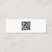 Minimalistisch ontwerp met aangepaste Logo- en QR- Mini Visitekaartje (Achterkant)