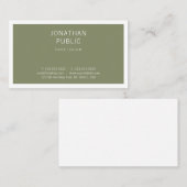 Minimalistisch ontwerp met hoge snelheid, stijlvol visitekaartje (Voorkant / Achterkant)