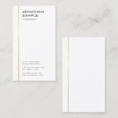 Minimalistisch ontwerp Moderne Sjabloon Trendy Gol Visitekaartje (Voorkant / Achterkant)