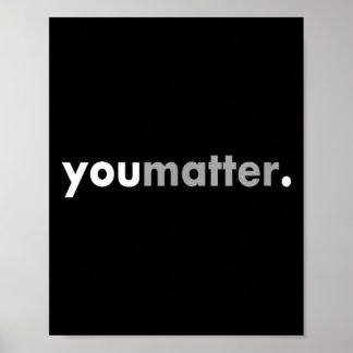 Minimalistisch ontwerp motiveert positieve jij poster