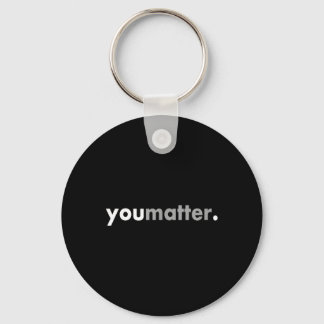 Minimalistisch ontwerp motiveert positieve jij sleutelhanger
