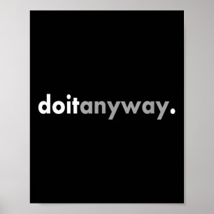 Minimalistisch ontwerp motiveren positief doen het poster