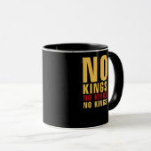 Minimalistisch ontwerp No Kings Rebellious No King Mok (Voorkant rechts)