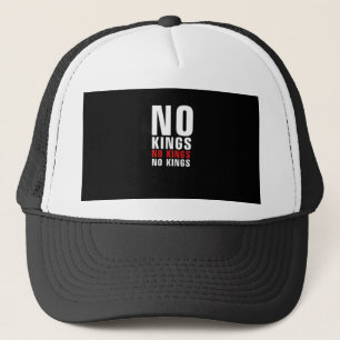 Minimalistisch ontwerp No Kings Rebellious No King Trucker Pet